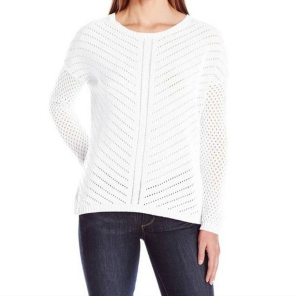 Prana Parker Open Knit Organic Cotton Sweater, Drop Shoulder, Size XL, EUC!